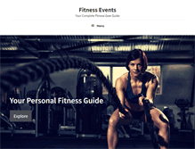 Tablet Screenshot of fitness-events.com